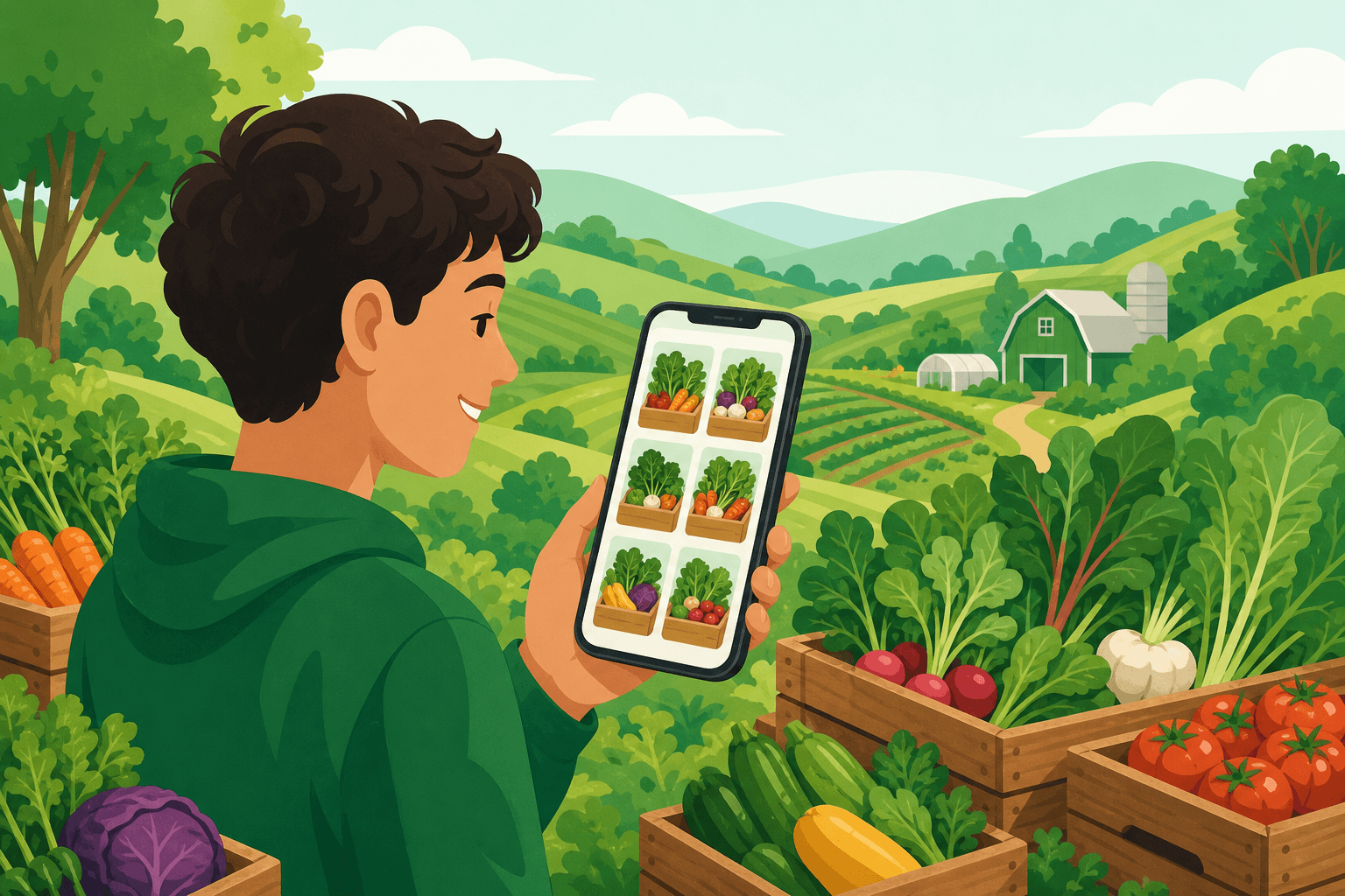 Harvest Box artwork from the app